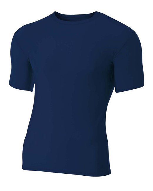 N3130 A4 Adult Polyester Spandex Short Sleeve Compression T-Shirt