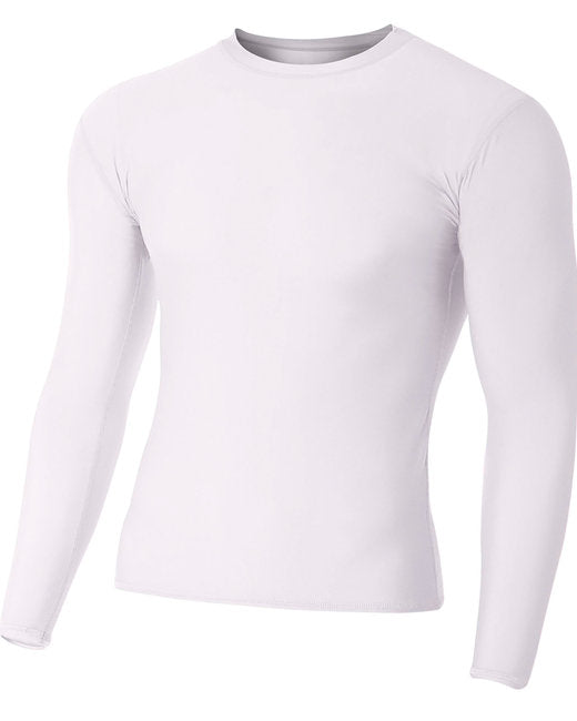 N3133 A4 Adult Polyester Spandex Long Sleeve Compression T-Shirt