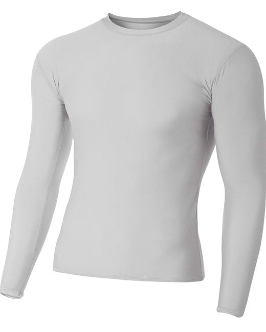 N3133 A4 Adult Polyester Spandex Long Sleeve Compression T-Shirt