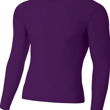 N3133 A4 Adult Polyester Spandex Long Sleeve Compression T-Shirt