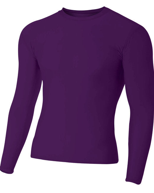 NB3133 A4 Youth Long Sleeve Compression Crewneck T-Shirt