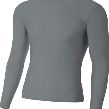 N3133 A4 Adult Polyester Spandex Long Sleeve Compression T-Shirt