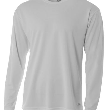 N3253 A4 Men's Birds-Eye Mesh Long Sleeve T-Shirt