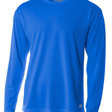 N3253 A4 Men's Birds-Eye Mesh Long Sleeve T-Shirt