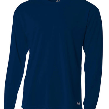 N3253 A4 Men's Birds-Eye Mesh Long Sleeve T-Shirt