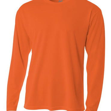 N3253 A4 Men's Birds-Eye Mesh Long Sleeve T-Shirt