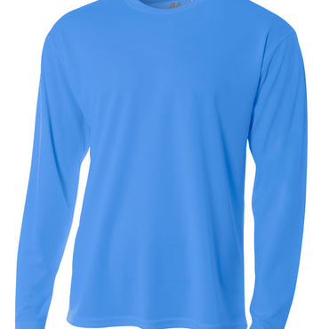 N3253 A4 Men's Birds-Eye Mesh Long Sleeve T-Shirt