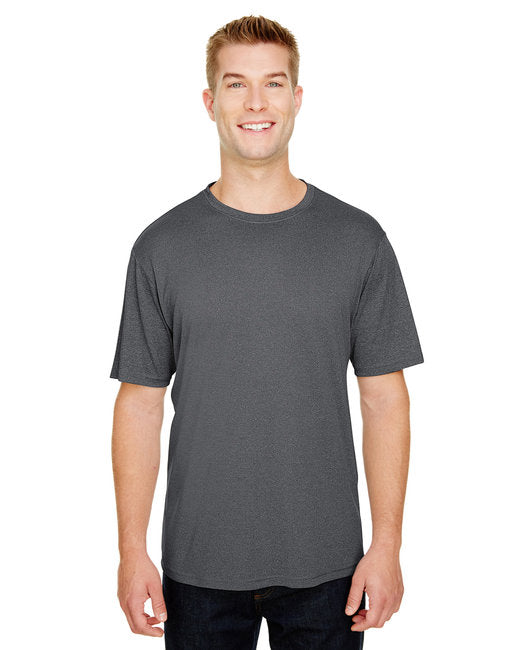 N3381 A4 Adult Topflight Heather Performance T-Shirt