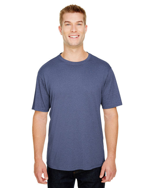 N3381 A4 Adult Topflight Heather Performance T-Shirt