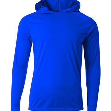 N3409 A4 Men's Cooling Performance Long-Sleeve Hooded T-shirt