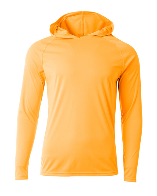 NB3409 A4 Youth Long Sleeve Hooded T-Shirt