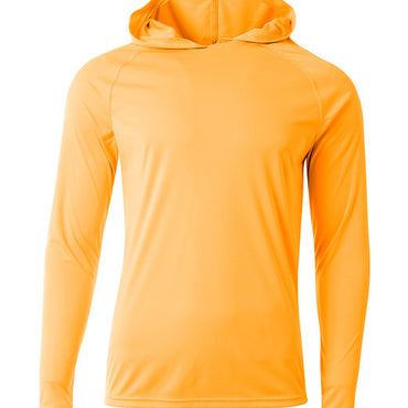 NB3409 A4 Youth Long Sleeve Hooded T-Shirt