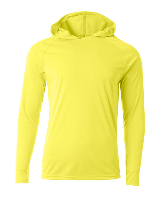 NB3409 A4 Youth Long Sleeve Hooded T-Shirt