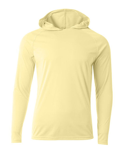 NB3409 A4 Youth Long Sleeve Hooded T-Shirt