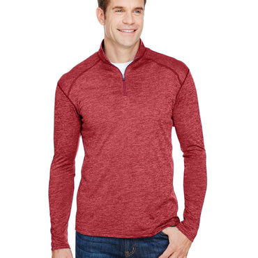 N4010 A4 Men's Tonal Space-Dye Quarter-Zip