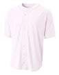 N4184 A4 Shorts Sleeve Full Button Baseball Top