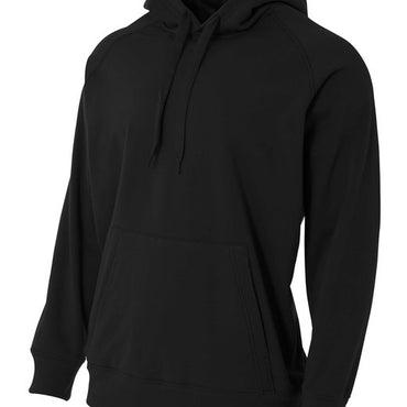 N4237 A4 Men's Solid Tech Fleece Hoodie