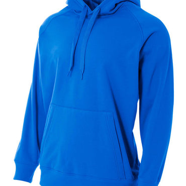 N4237 A4 Men's Solid Tech Fleece Hoodie