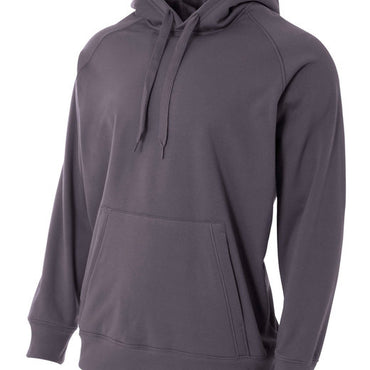 N4237 A4 Men's Solid Tech Fleece Hoodie