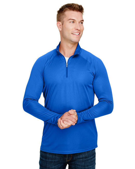 N4268 A4 Adult Daily Polyester 1/4 Zip