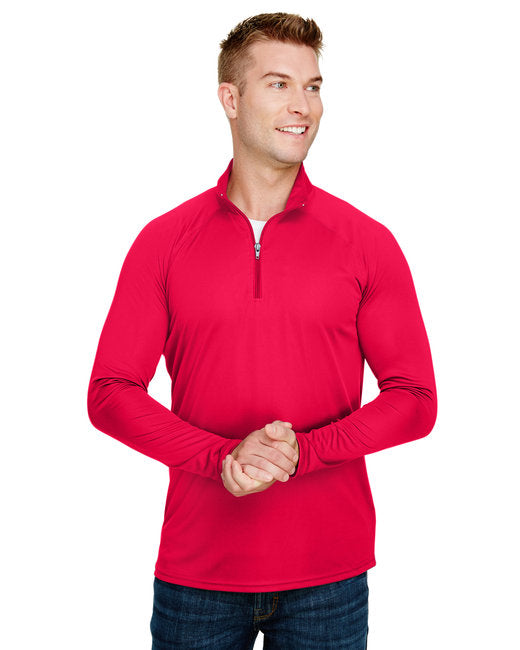 N4268 A4 Adult Daily Polyester 1/4 Zip