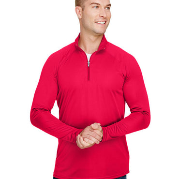 N4268 A4 Adult Daily Polyester 1/4 Zip