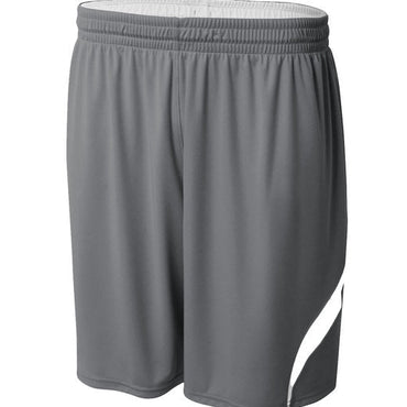 NB5364 A4 Youth Performance Double/Double Reversible Basketball Short