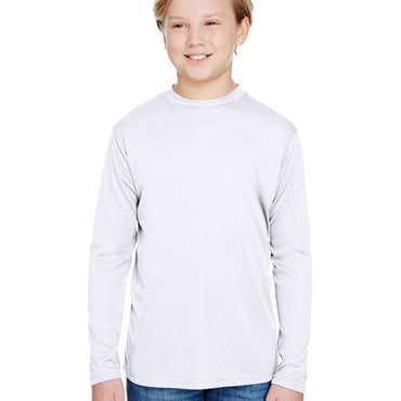 NB3165 A4 Youth Long Sleeve Cooling Performance Crew Shirt