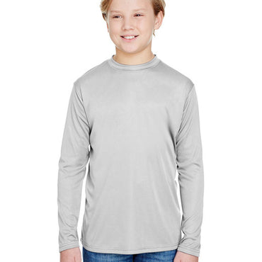 NB3165 A4 Youth Long Sleeve Cooling Performance Crew Shirt