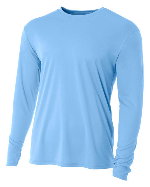 NB3165 A4 Youth Long Sleeve Cooling Performance Crew Shirt