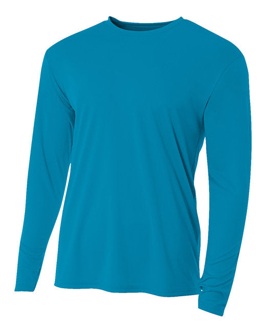 NB3165 A4 Youth Long Sleeve Cooling Performance Crew Shirt