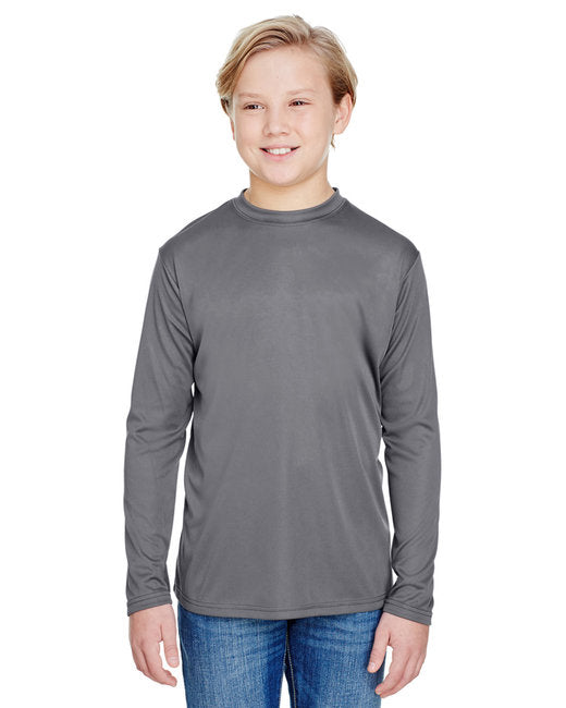 NB3165 A4 Youth Long Sleeve Cooling Performance Crew Shirt