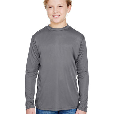 NB3165 A4 Youth Long Sleeve Cooling Performance Crew Shirt