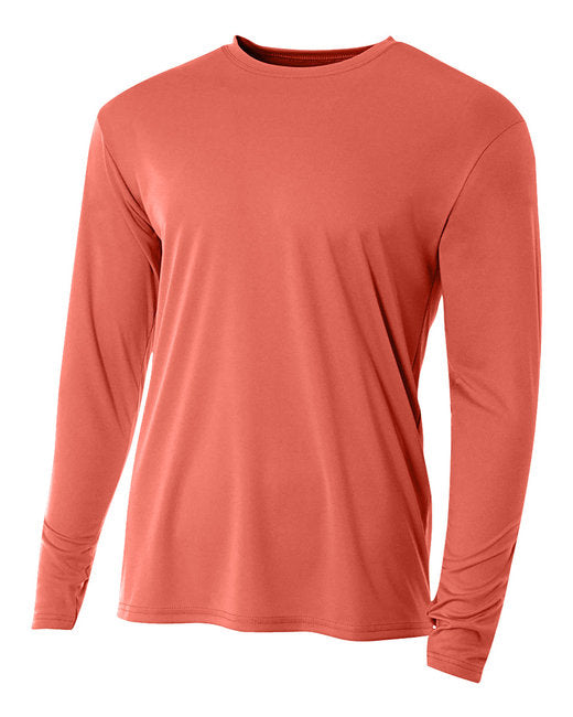 NB3165 A4 Youth Long Sleeve Cooling Performance Crew Shirt