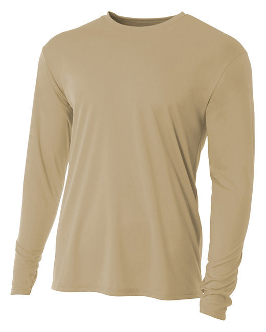 NB3165 A4 Youth Long Sleeve Cooling Performance Crew Shirt