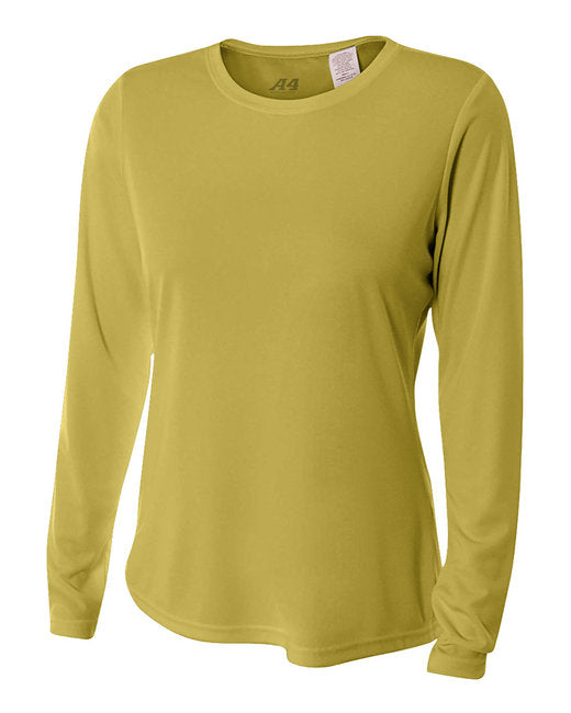 NW3002 A4 Ladies' Long Sleeve Cooling Performance Crew Shirt