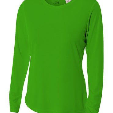 NW3002 A4 Ladies' Long Sleeve Cooling Performance Crew Shirt