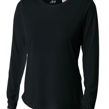 NW3002 A4 Ladies' Long Sleeve Cooling Performance Crew Shirt