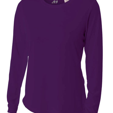 NW3002 A4 Ladies' Long Sleeve Cooling Performance Crew Shirt