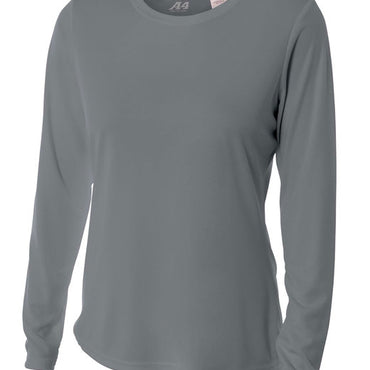 NW3002 A4 Ladies' Long Sleeve Cooling Performance Crew Shirt