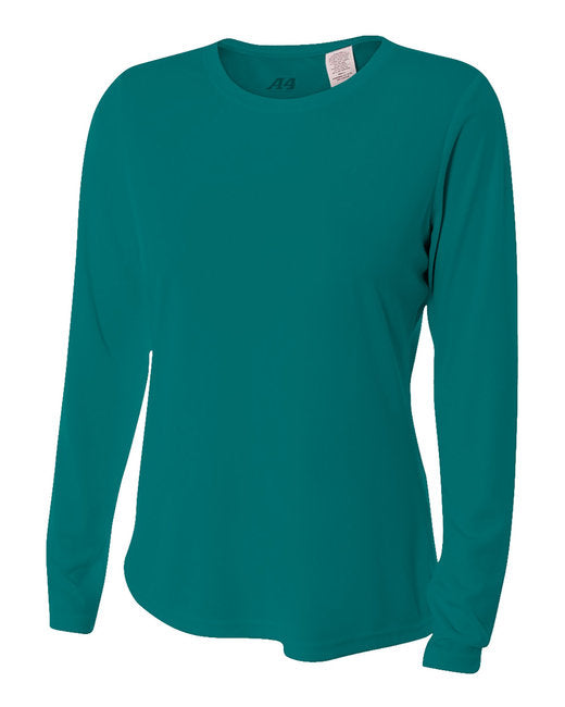 NW3002 A4 Ladies' Long Sleeve Cooling Performance Crew Shirt