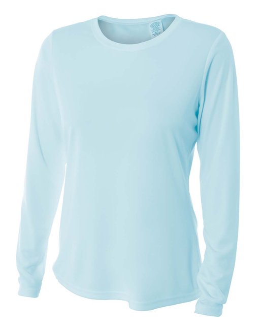 NW3002 A4 Ladies' Long Sleeve Cooling Performance Crew Shirt