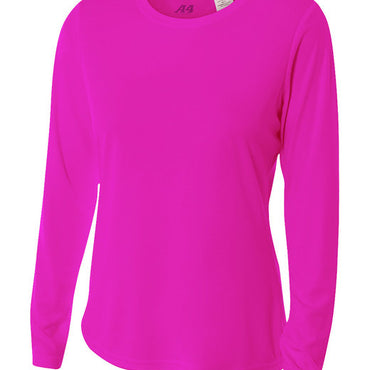 NW3002 A4 Ladies' Long Sleeve Cooling Performance Crew Shirt