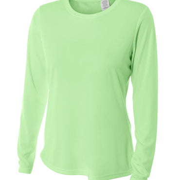 NW3002 A4 Ladies' Long Sleeve Cooling Performance Crew Shirt