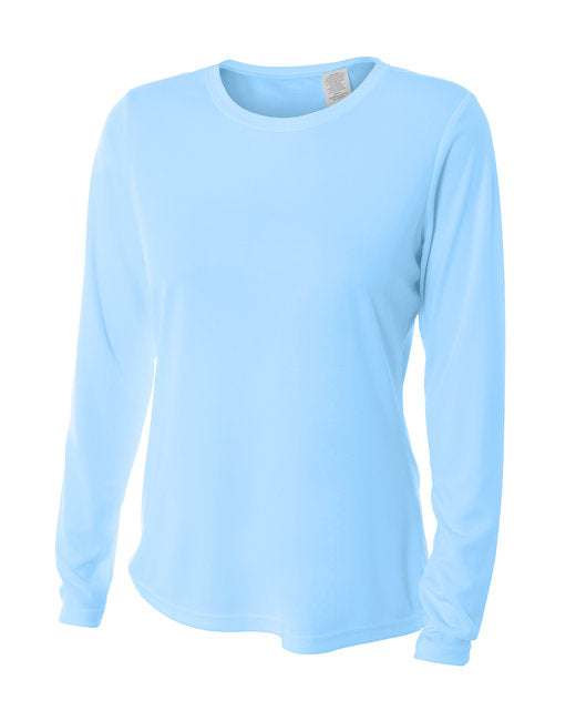 NW3002 A4 Ladies' Long Sleeve Cooling Performance Crew Shirt