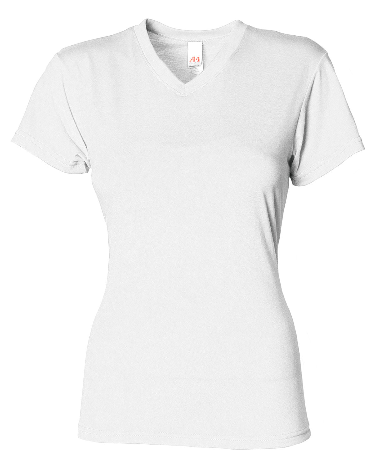 NW3013 A4 Ladies' Softek V-Neck T-Shirt