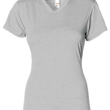 NW3013 A4 Ladies' Softek V-Neck T-Shirt