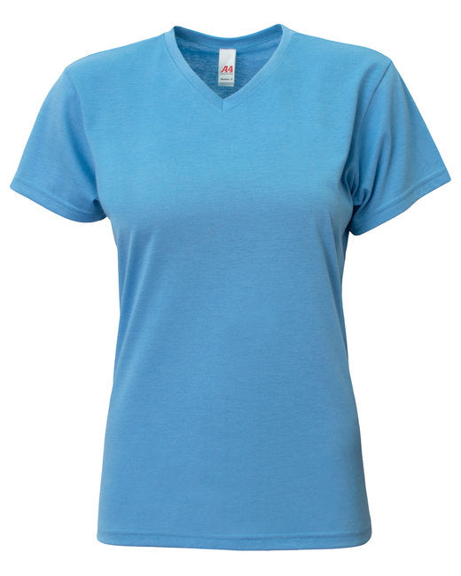 NW3013 A4 Ladies' Softek V-Neck T-Shirt