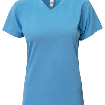 NW3013 A4 Ladies' Softek V-Neck T-Shirt