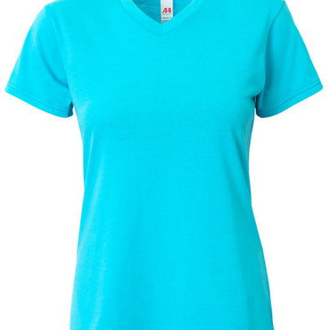 NW3013 A4 Ladies' Softek V-Neck T-Shirt